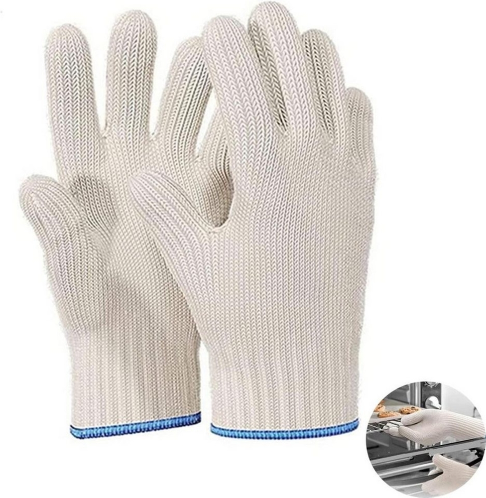 FELIXLEO Topflappen Hitzebeständige Kochhandschuhe für Grillen Backen Smoker Ofen Schwarz, (1-tlg) Bild 1