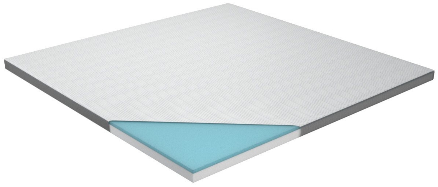 Genius Eazzzy Topper 200x200 cm - Matratzenauflage Matratzenschoner für Matratze & Boxspringbett - Viskoelastisch-er Matratzentopper Bettauflage für Allergiker aus Gelschaum Bild 1