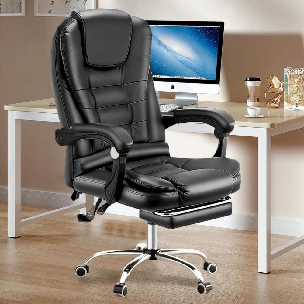 oyajia Bürostuhl Bürostuhl mit Massagefunktion, Gaming Stuhl, Ergonomischer Drehstuhl, Höhenverstellung, mit Gepolsterte Armlehne,Maximale Belastung 150 kg Bild 1