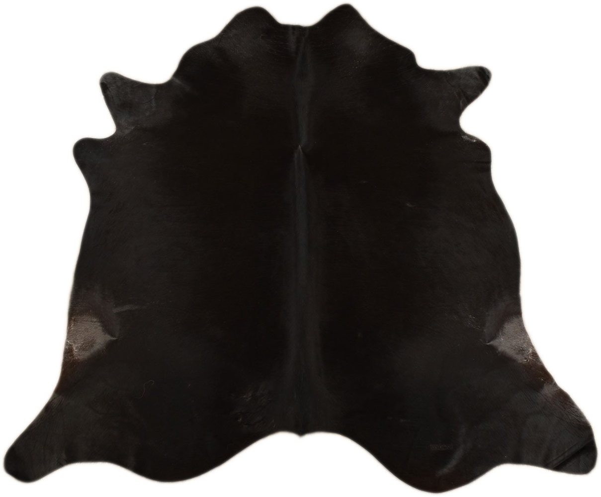 KUHFELL online & NOMAD Fellteppich Kuhfell Rinderfell Teppich Dunkelbraun Schwarz Natur 230 x 190 cm Bild 1