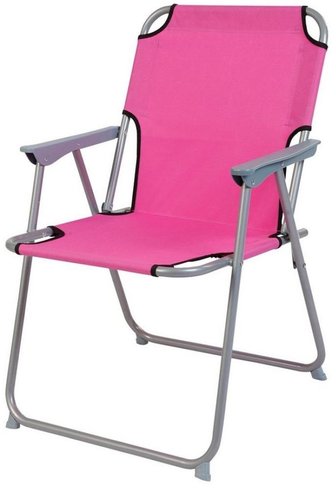 Mojawo Klappstuhl Campingstuhl Klappstuhl Stoff Pink Bild 1