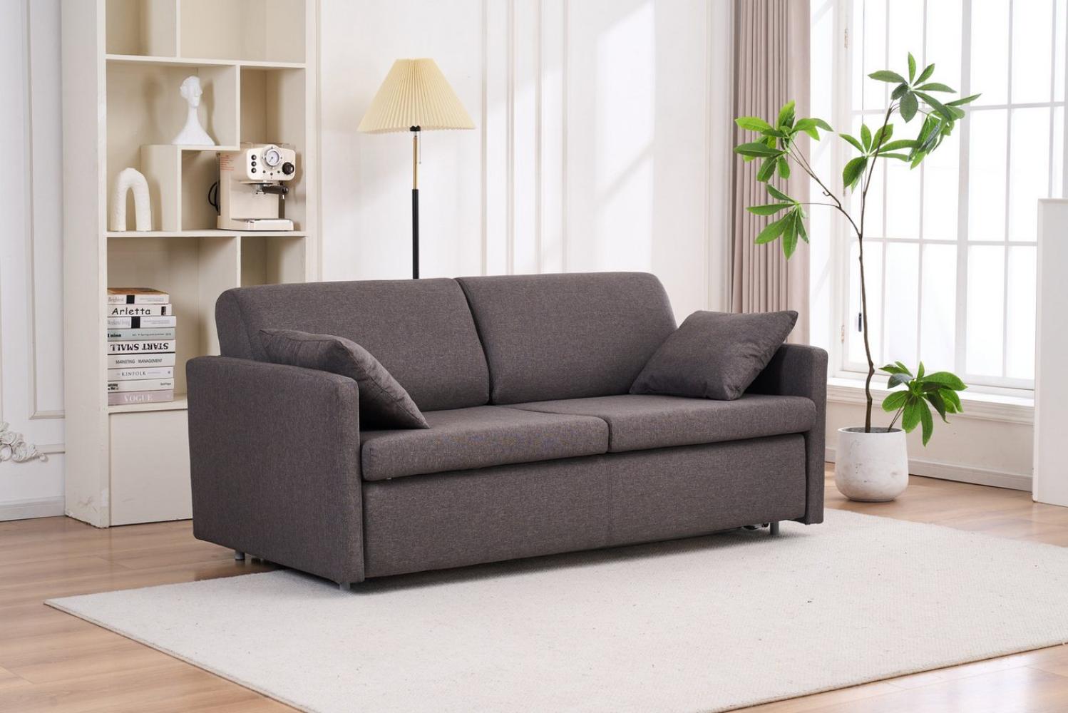 ATLANTIC home collection Schlafsofa Robin, mit Matratze und Zierkissen, Dauerschläfer Bild 1