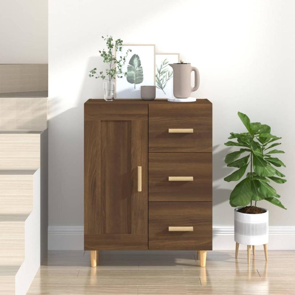 vidaXL Sideboard Braun Eichen-Optik 69,5x34x90 cm Holzwerkstoff 817371 Bild 1