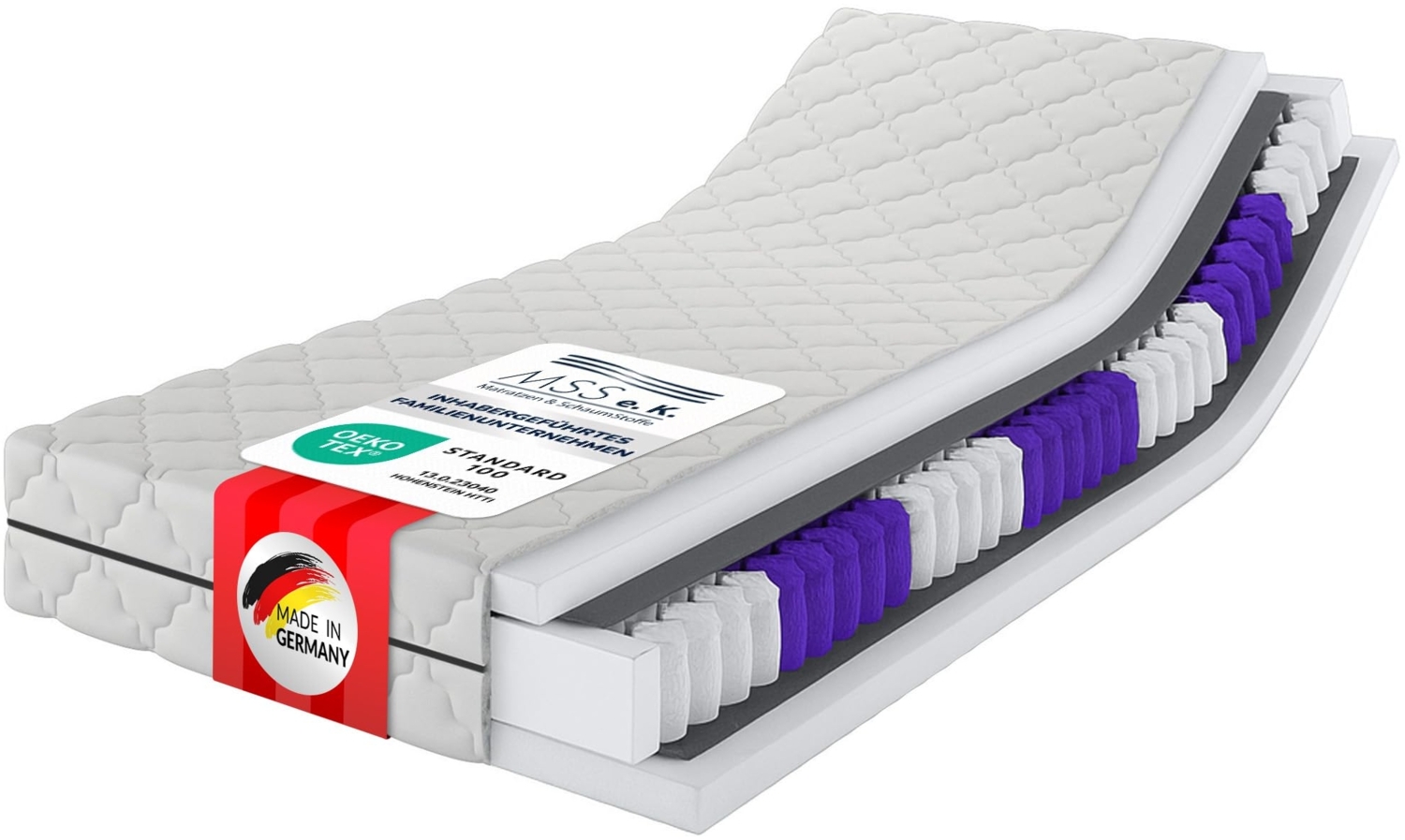 MSS 7 Zonen TTFK-Matratze MedicPlus 140x190x21 cm H4 Bild 1