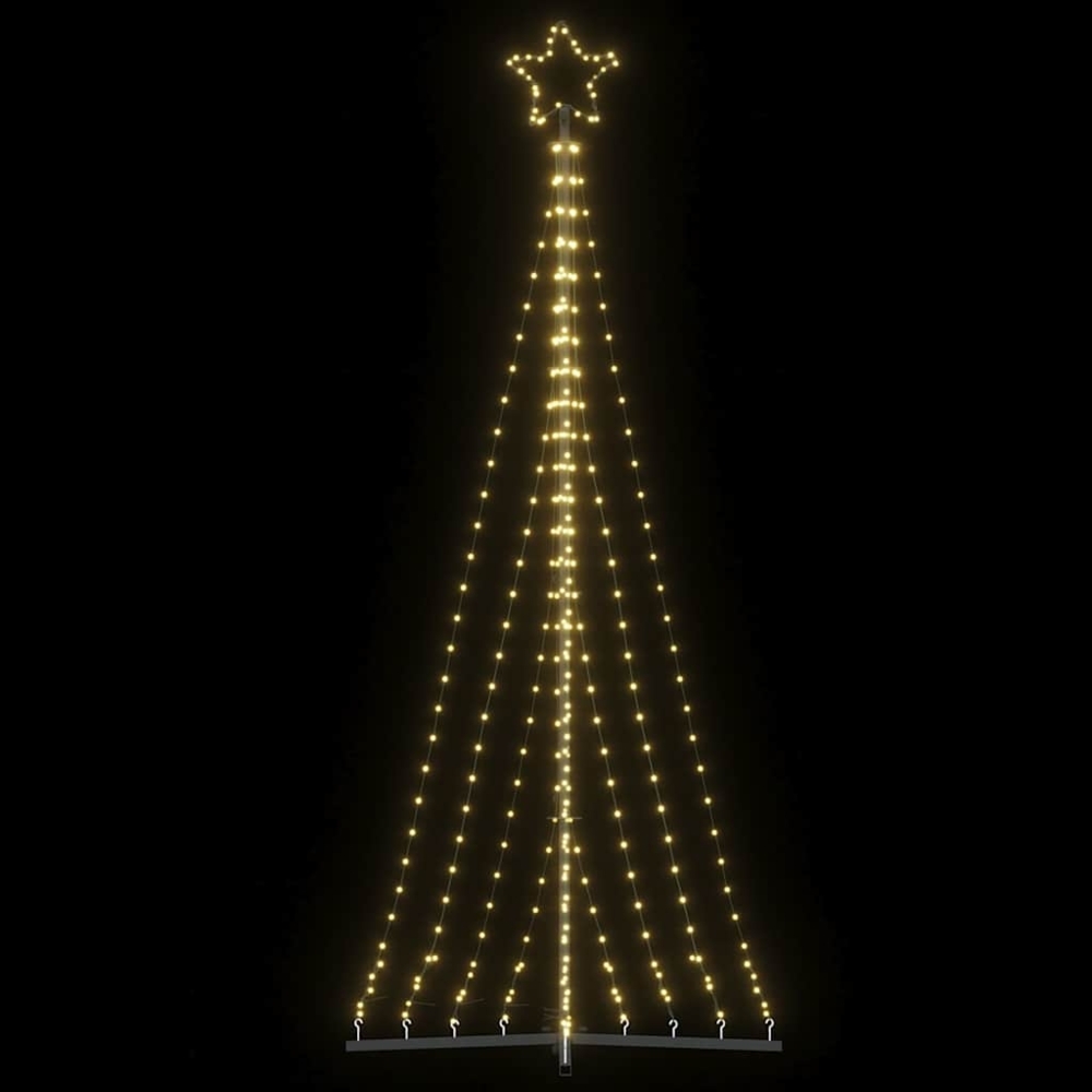 vidaXL Weihnachtsbaum-Beleuchtung 447 LEDs Warmweiß 249 cm 4016432 Bild 1