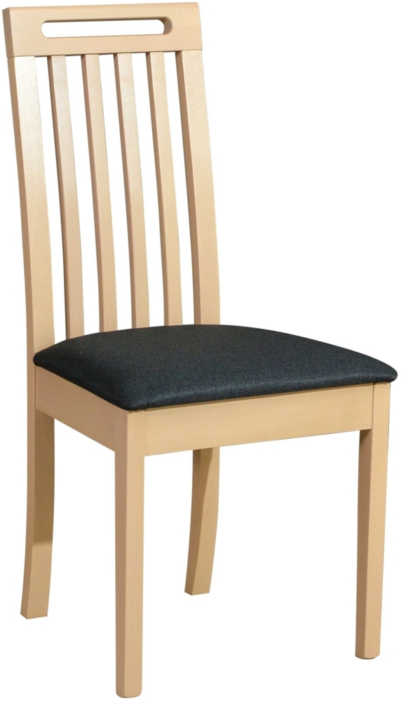 Selsey 'Salvins' Esszimmerstuhl mit Polstersitz, Dunkelgrau/Sonoma-Eiche Bild 1