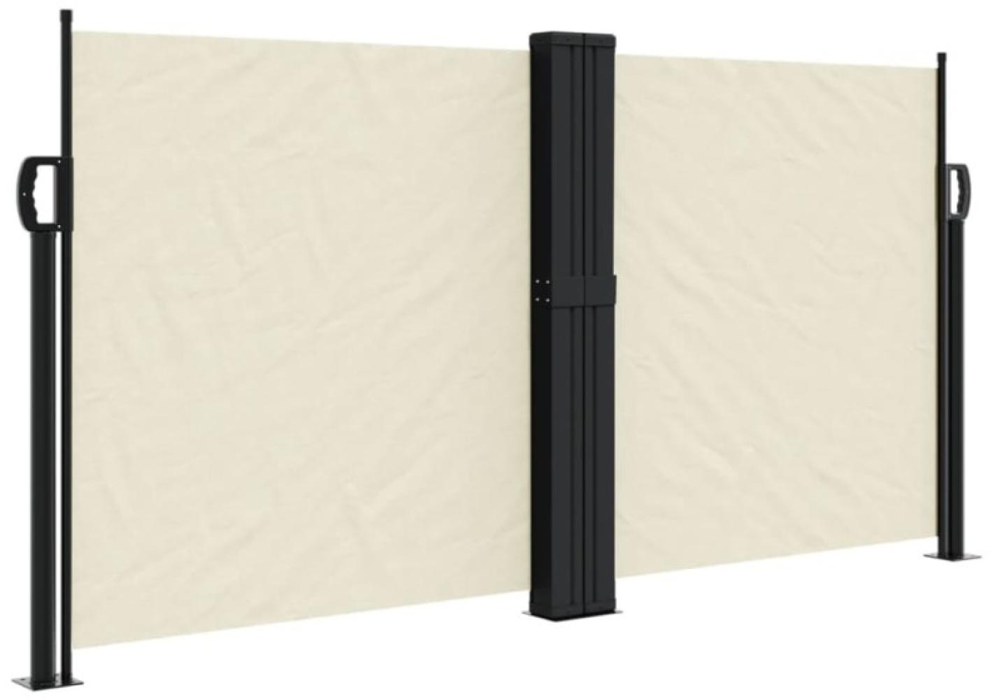 vidaXL Seitenmarkise Ausziehbar Creme 120x1000 cm 4004700 Bild 1