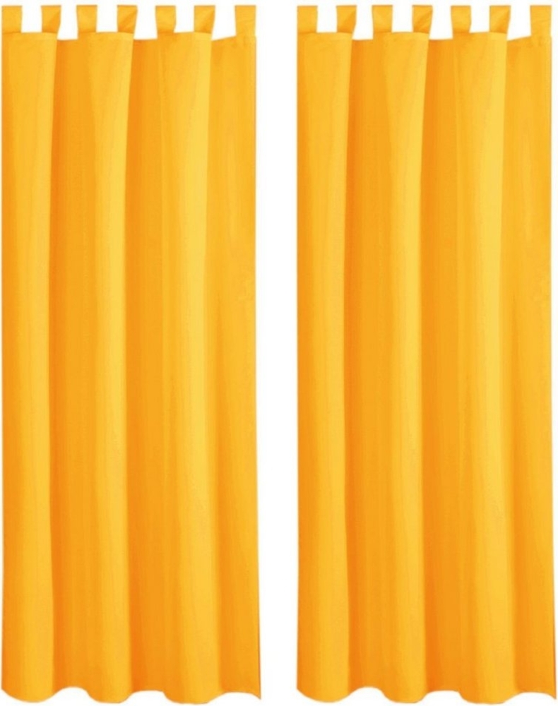 Bestlivings Vorhang (2 St), Schlaufen, blickdicht, Gardinenset "Blickdicht" mit Schlaufen inkl. Zubehör Bild 1