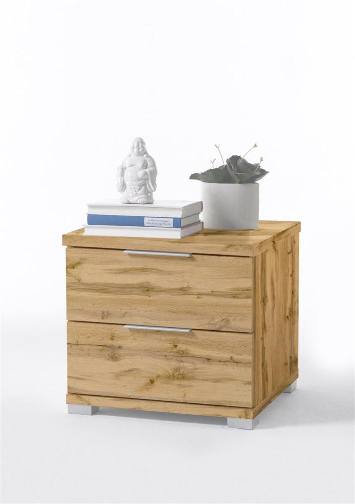 Nachtkommode >Nelli< in Wildeiche Nachbildung - 46x43x42cm (BxHxT) Bild 1