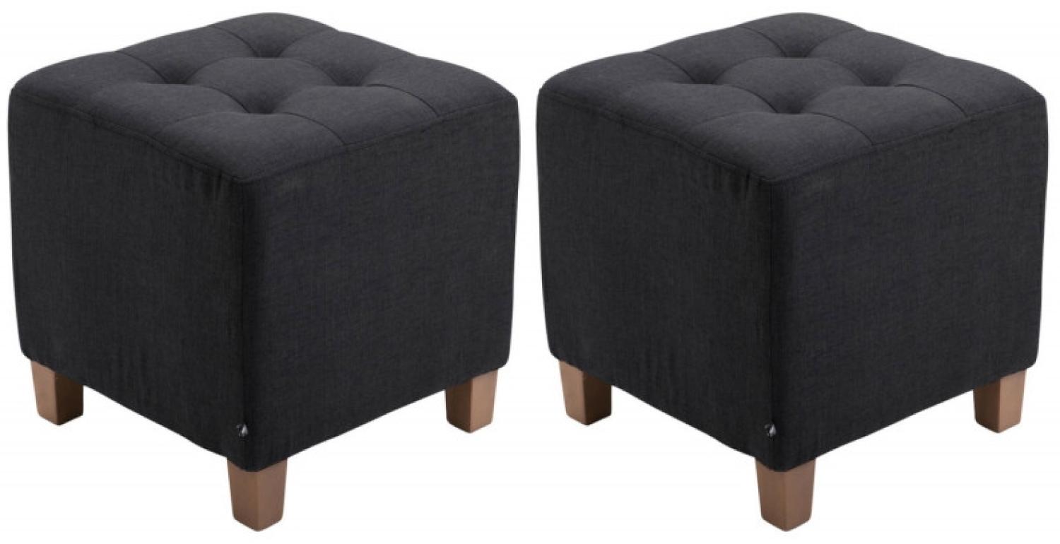 2er Set Sitzhocker Pharao, antik-hell Bild 1