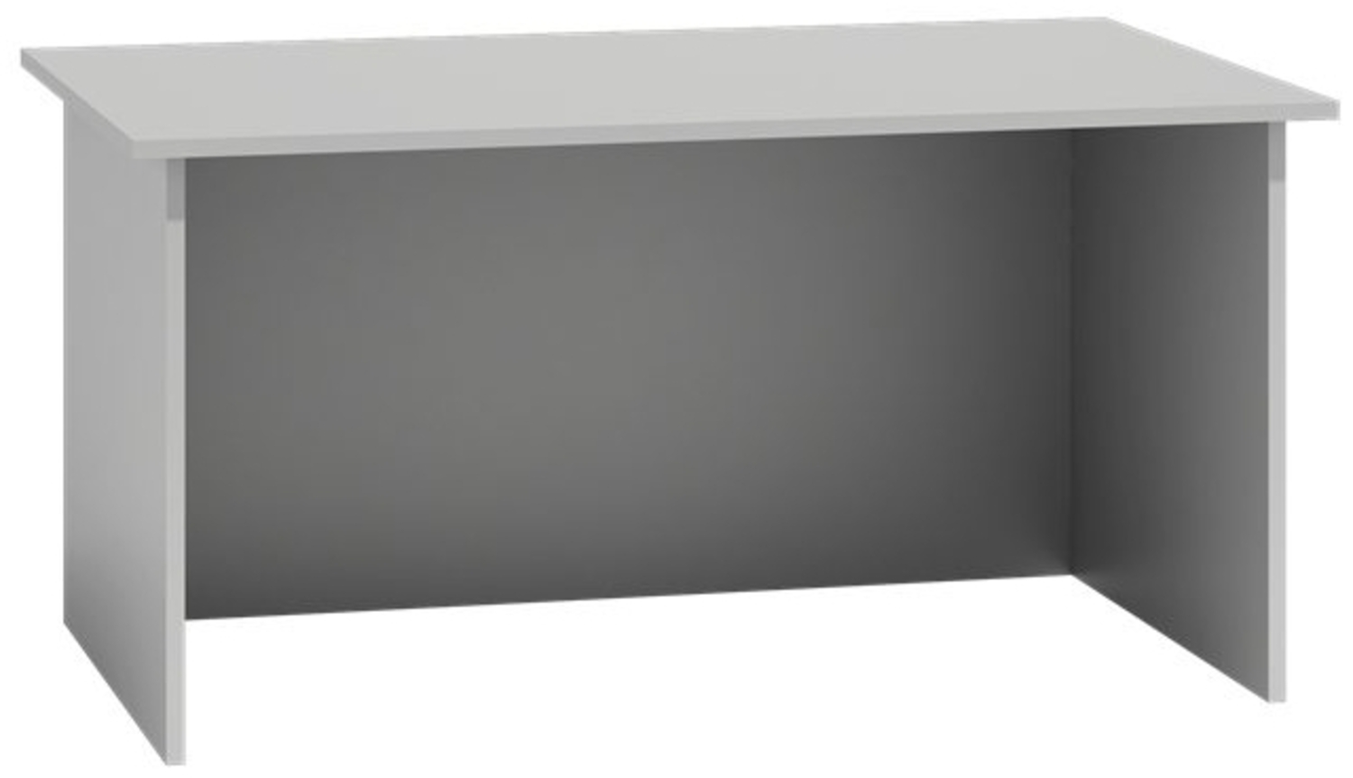 TOPESHOP Schreibtisch SchreibtischComputertisch für Arbeitszimmer: Flexibler Bürotisch weiß (H 75 x T 60 x B 120 cm) Bild 1