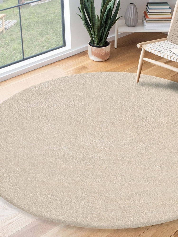 the carpet Teppich Relax round, rund, Höhe: 16 mm, waschbarer Wohnzimmer Teppich modern rutschfest Bild 1
