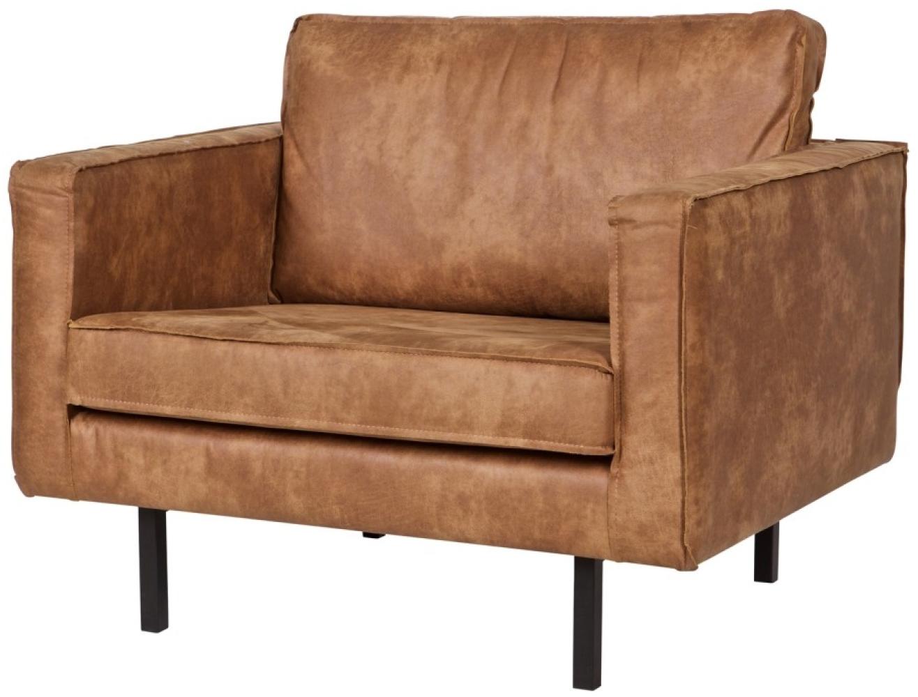 BePureHome Rodeo Sessel Lederlook Cognac Bild 1