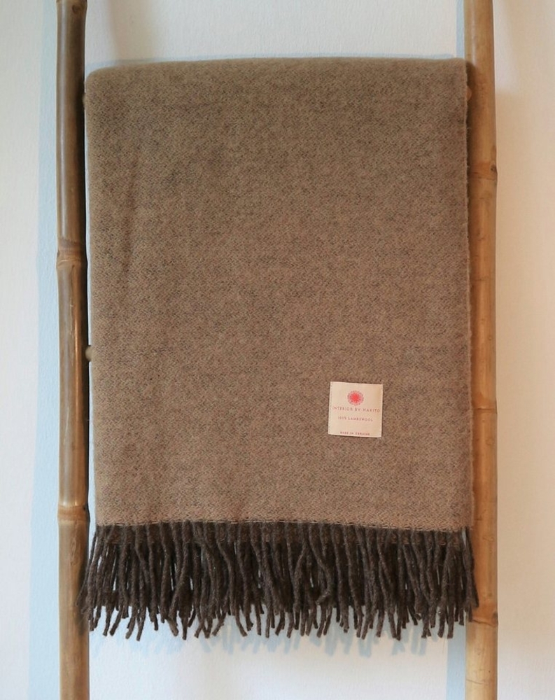 Interior by Hakito Tagesdecke Merino Wolle 140x200 cm, Weich, Langlebig, Natürlich Bild 1