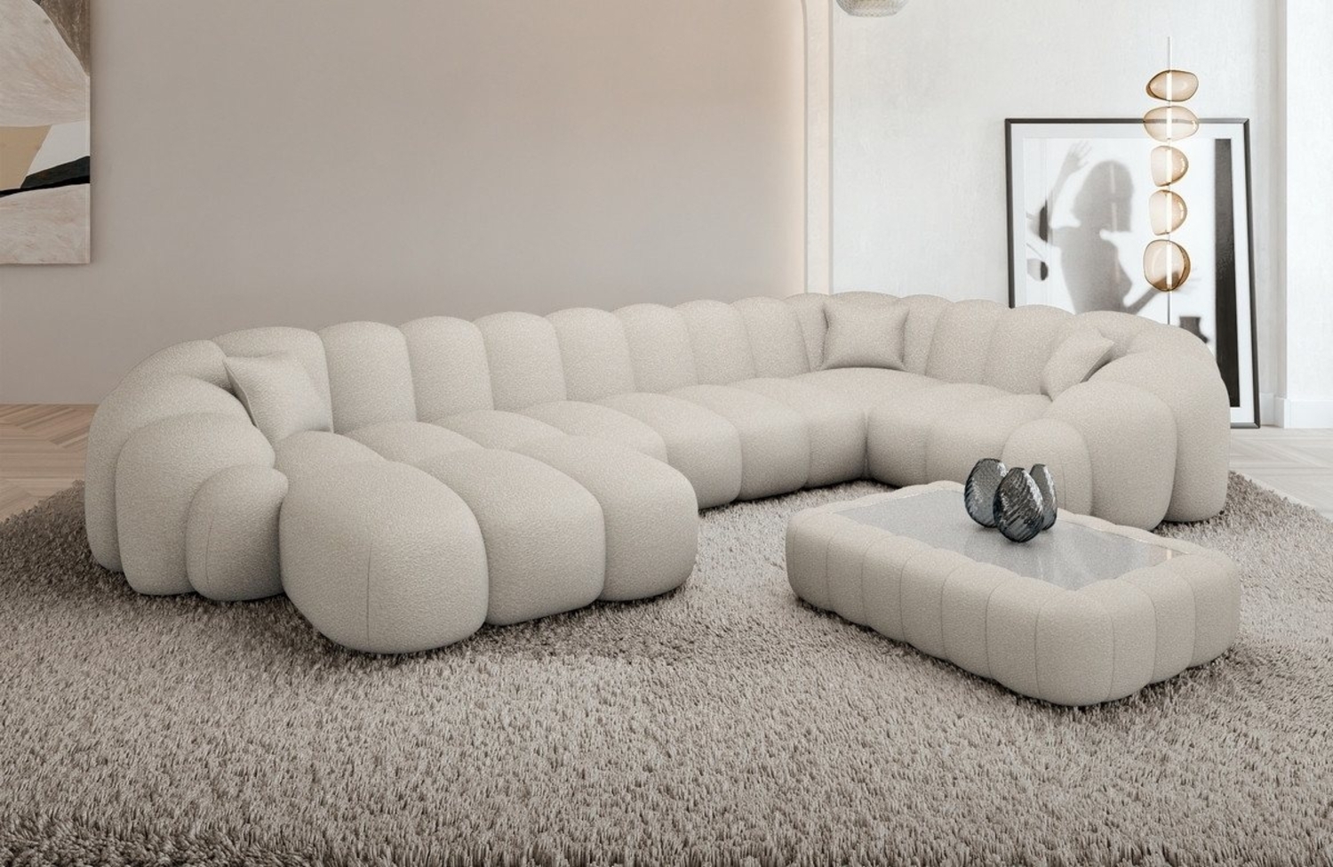 Sofa Dreams Sofa Rajada U Form Stoff Bild 1