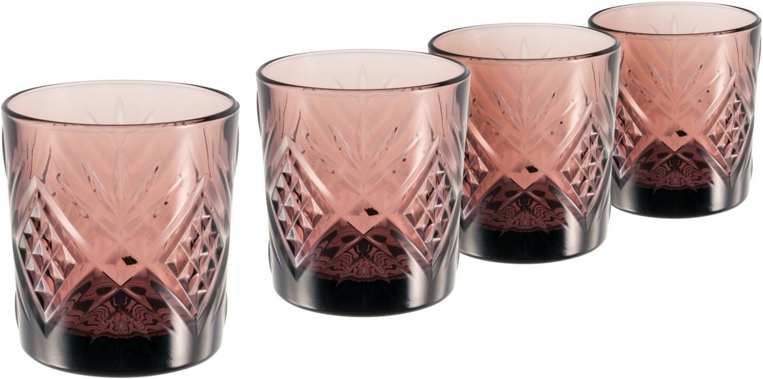 CreaTable 33076 Eugene Whiskybecher, 300 ml, violett (4er Pack) Bild 1