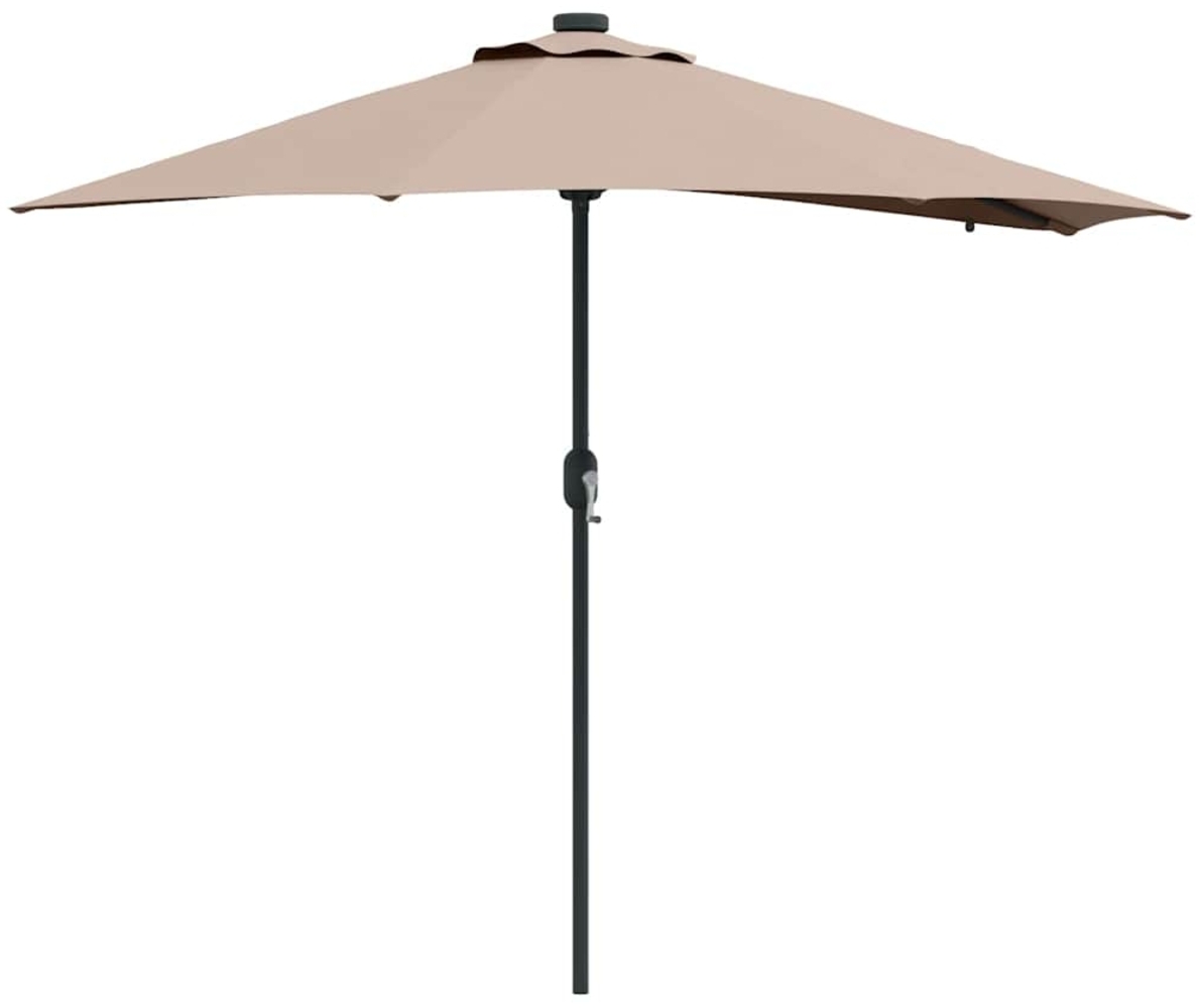 vidaXL Gartenparasol Taupe 294 x 150 x 223 cm Stoff 42003262 Bild 1