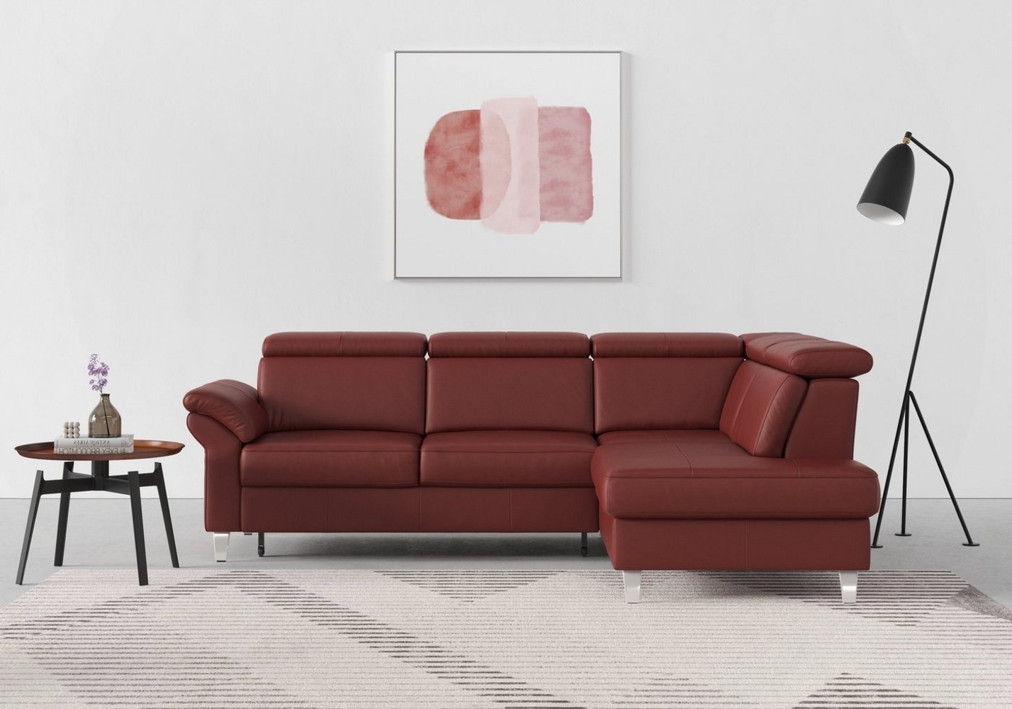 sit&more Ecksofa Arngast L-Form, inklusive Kopfteilverstellung und Federkern Bild 1