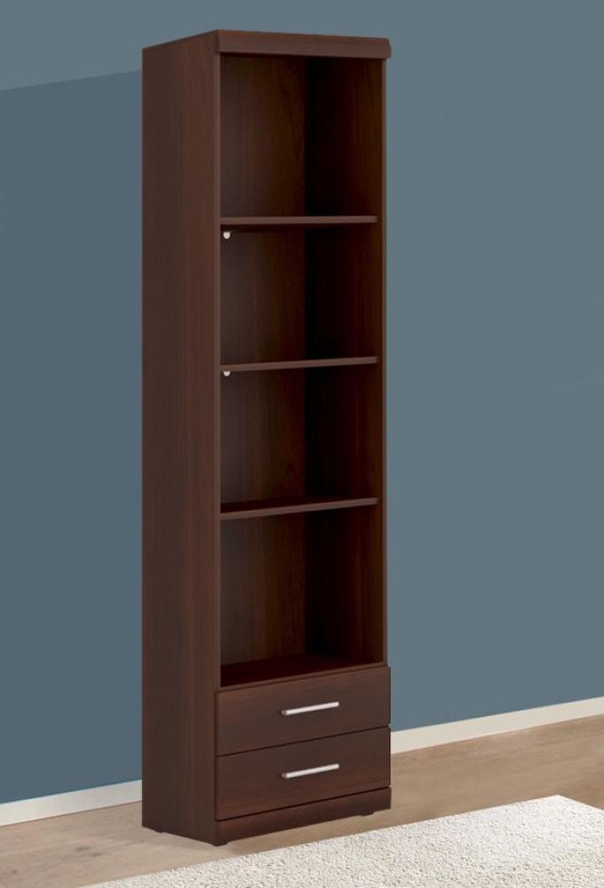 Standregal Stauraumschrank Regal nussbaum imperial 50 cm Bild 1