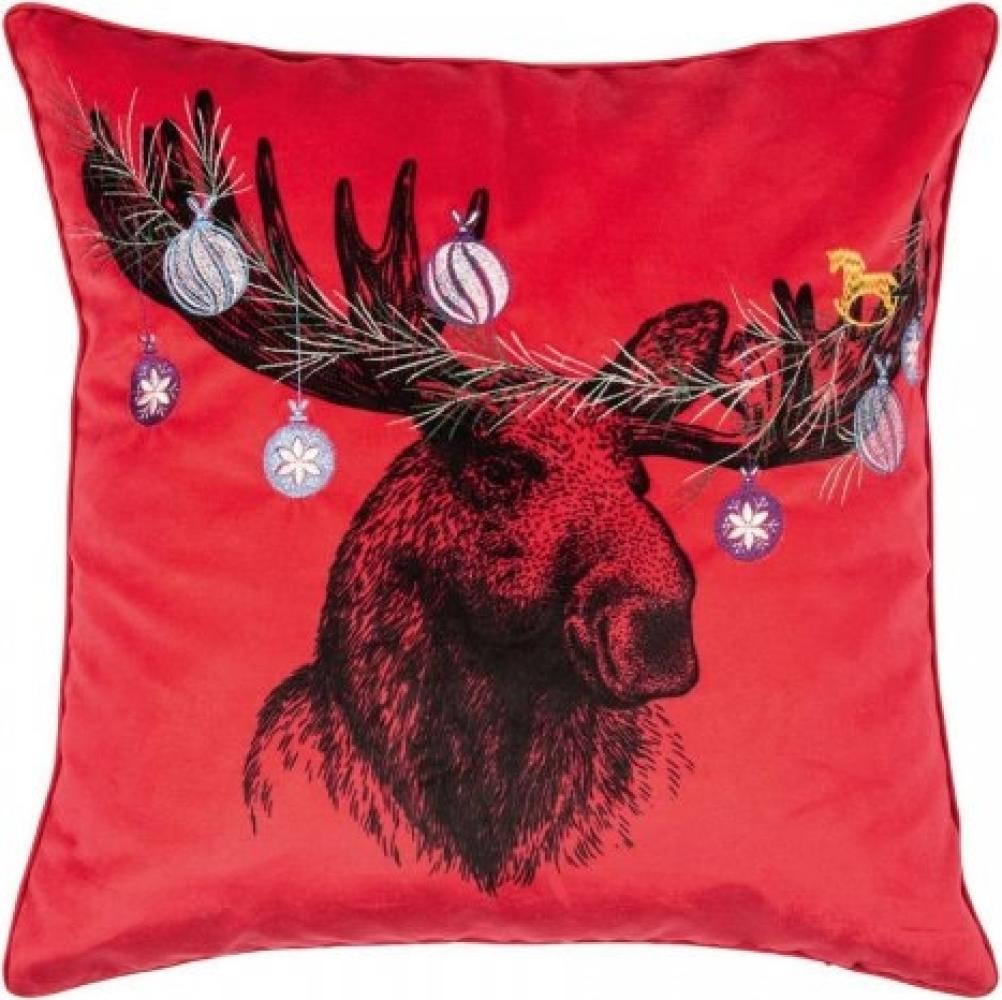 pad Kissenhülle Elk Elchkopf Rot (45x45cm) 11297-Q40-4545 Bild 1