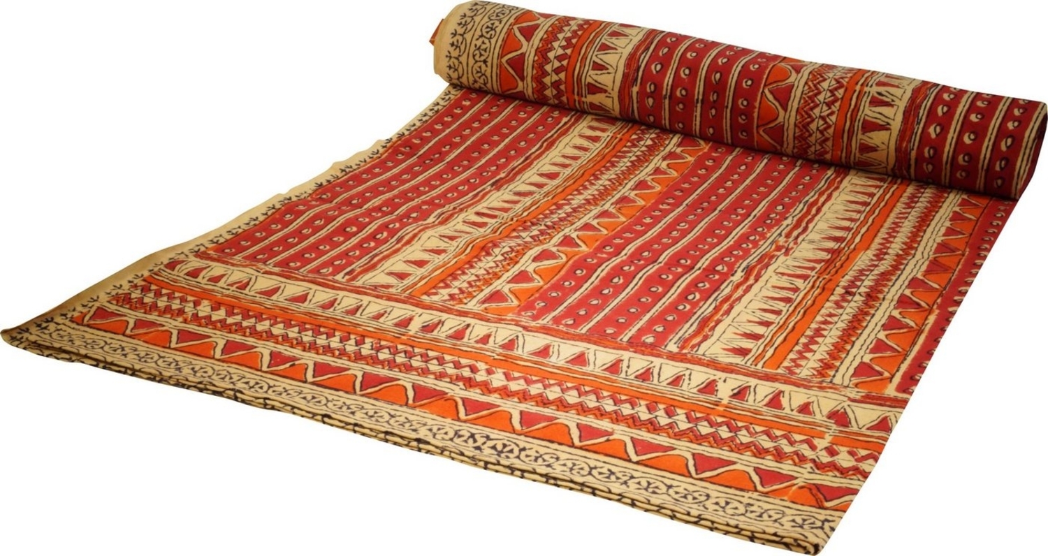 Guru-Shop Tagesdecke Blockdruck Tagesdecke, Bett & Sofaüberwurf,.. Bild 1