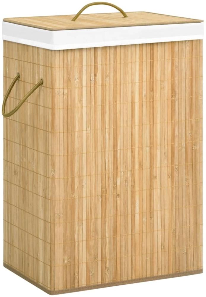 vidaXL Bambus-Wäschekorb mit 2 Fächern 72 L 320739 Bild 1