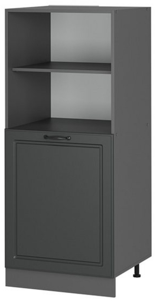 Herdumbauschrank R-Line Anthrazit Landhaus 60 cm Vicco Bild 1