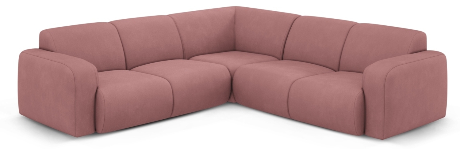 Micadoni Ecksofa Molino 5-Sitzer Chenille Rebel Rosa Bild 1