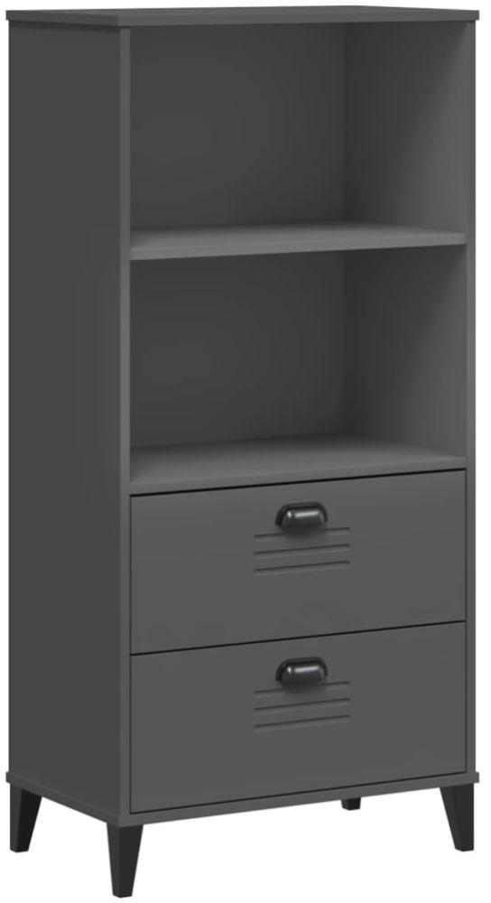 vidaXL Bücherschrank VIKEN Anthrazit 60x35x123 cm Holzwerkstoff 374949 Bild 1