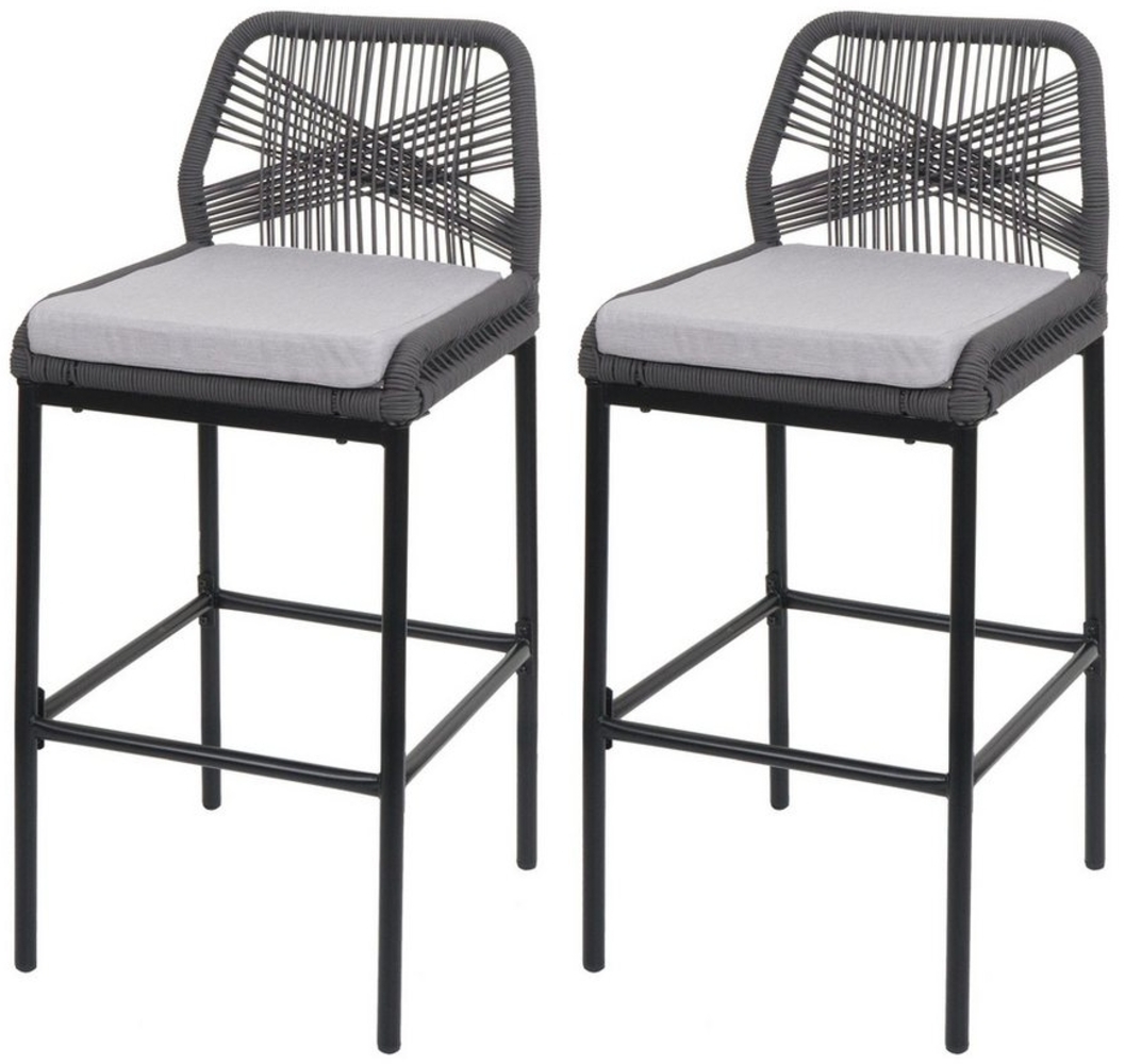 MCW Barhocker MCW-O21-M (2 St), Inkl. Sitzkissen, Stoffqualität 180 g/m, Verstellbare Fußbodenschoner Bild 1