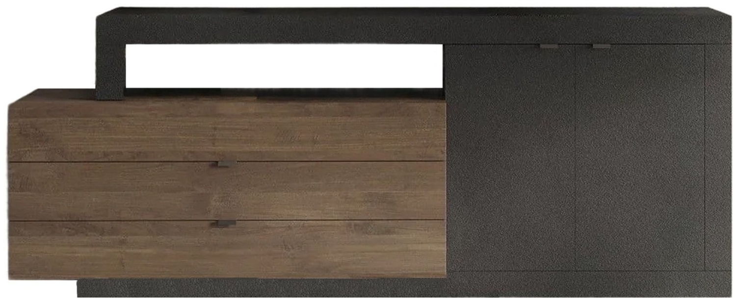 Calicosy Buffet 2 Türen und 3 Schubladen L200 cm - JOURNEY - Schwarz Bild 1