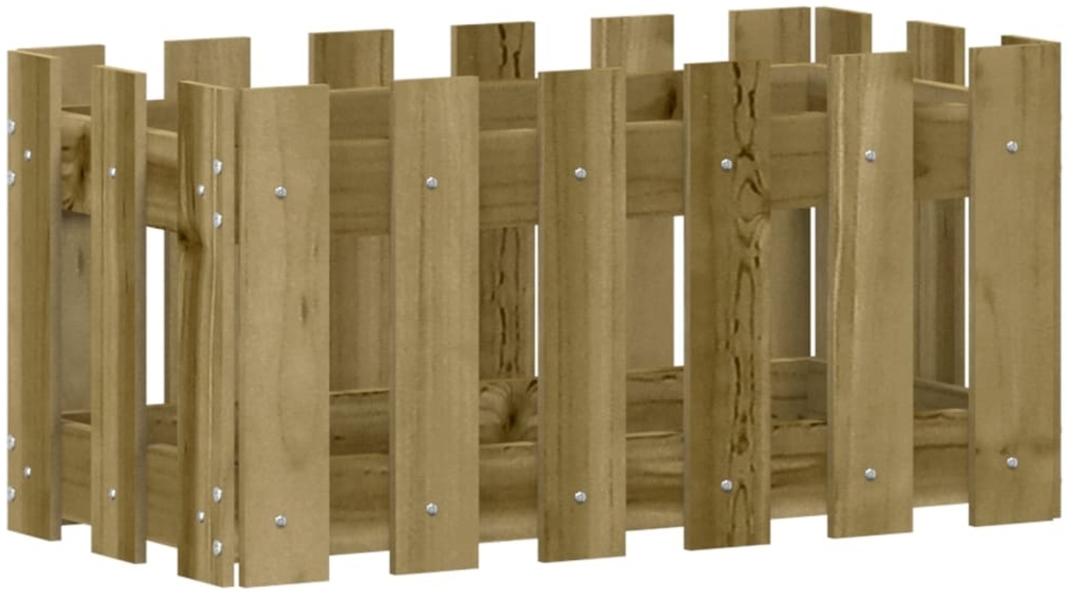 vidaXL Pflanzkübel Latten-Design 60x30x30 cm Kiefernholz Imprägniert 832471 Bild 1