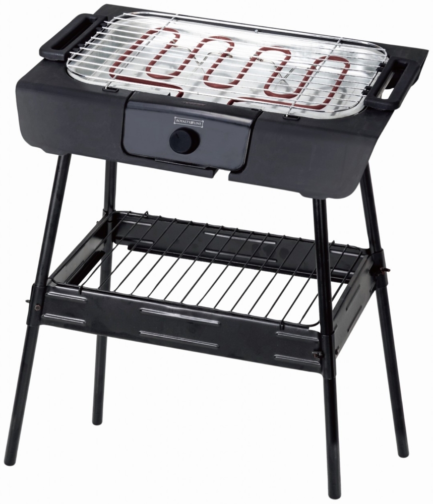 Elektrischer BBQ Standgrill Tischgrill Garten Balkon Grill ROYALTY LINE SBGT2000 Bild 1