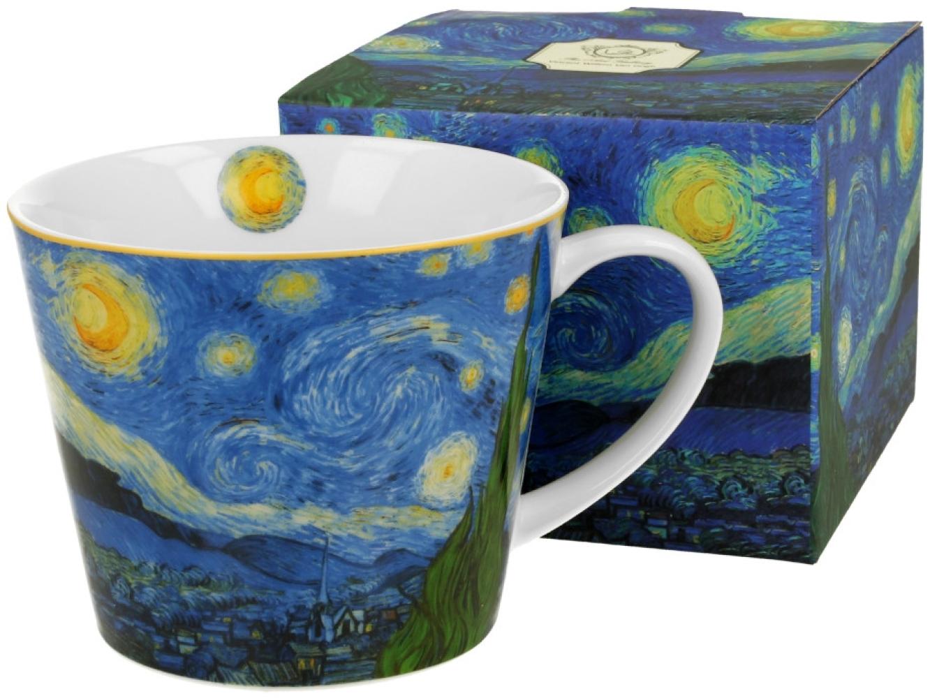 DUO ART GALLERY Becher 610 ml STARRY NIGHT New Bone China Porzellan Bild 1