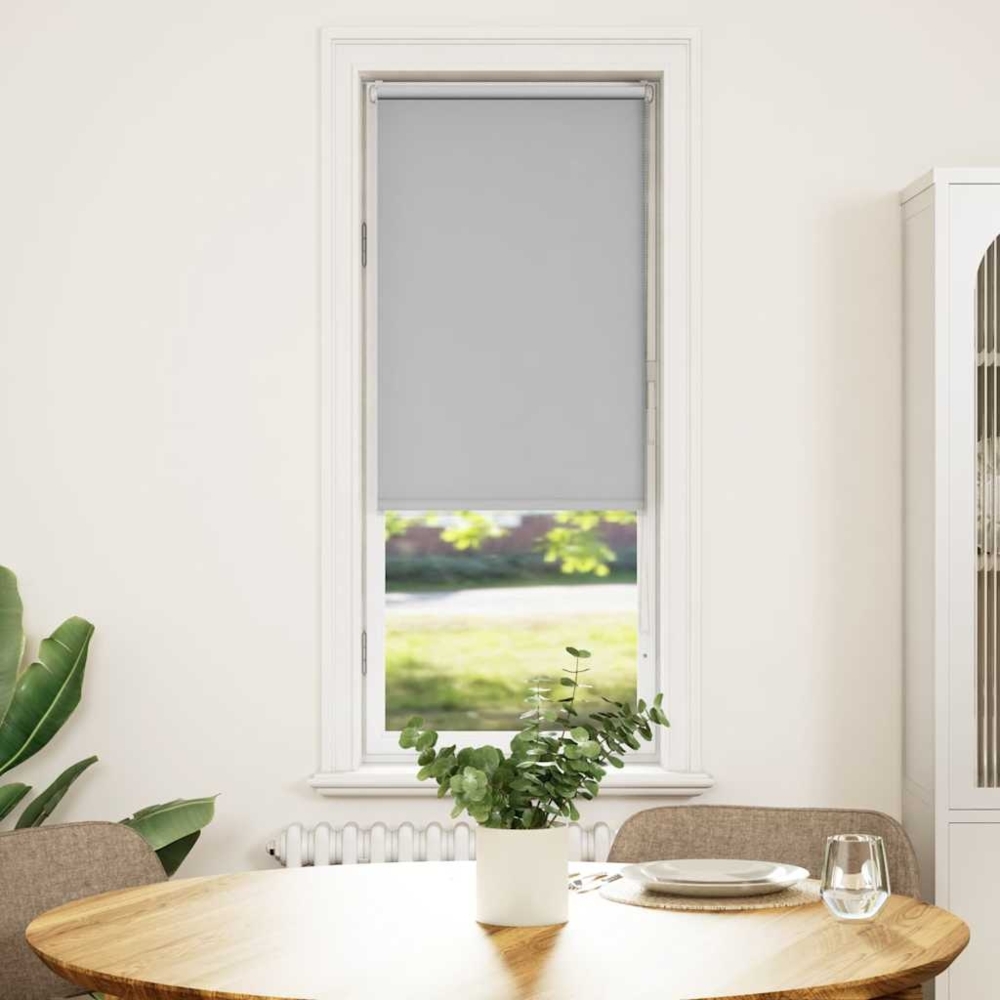 vidaXL Verdunkelungsrollo Hellgrau 40x150cm Stoffbreite 35,7cm 4011376 Bild 1
