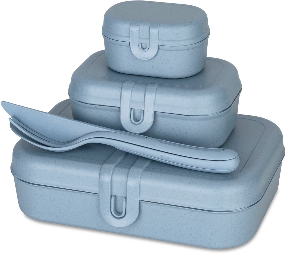 koziol Lunchbox/Besteckset PASCAL READY 7168716 flower blue Bild 1