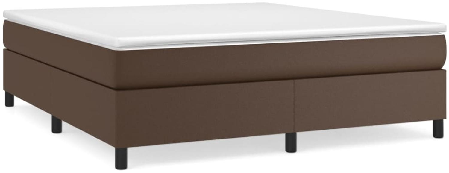 vidaXL Bettgestell Braun 180x200 cm Kunstleder 3121062 Bild 1
