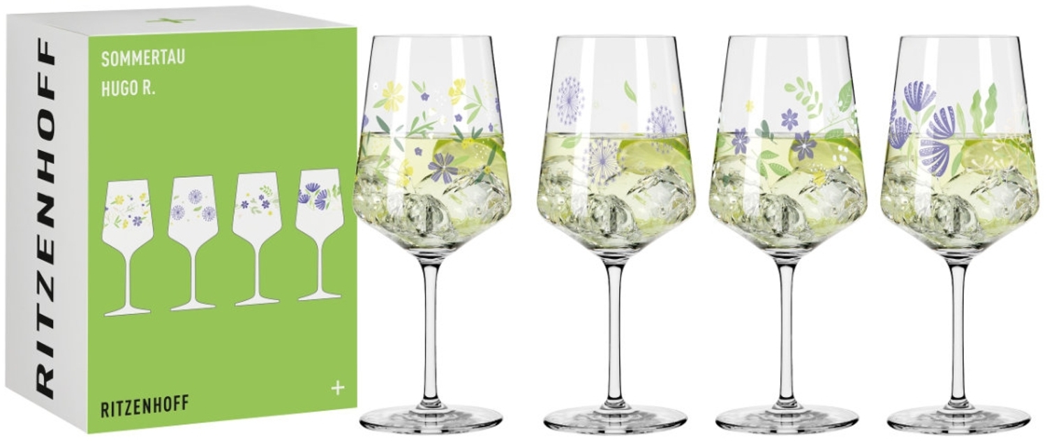 Ritzenhoff 6041007 Aperitifglas 4er-Set F25 SOMMERTAU Hugo 2025 Bild 1