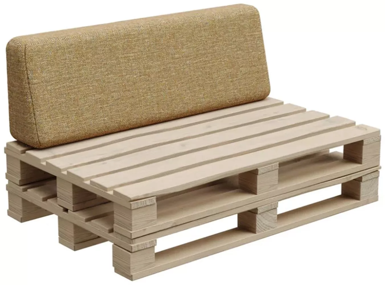 Gutekissen®, Palettenkissen, Palletenpolster, Gartenkissen, Palettenauflagen, Sofa, Kissen, Polster, Auflagen Indoor Outdoor PFBG (Rückenlehne 120x35, Honig) Bild 1