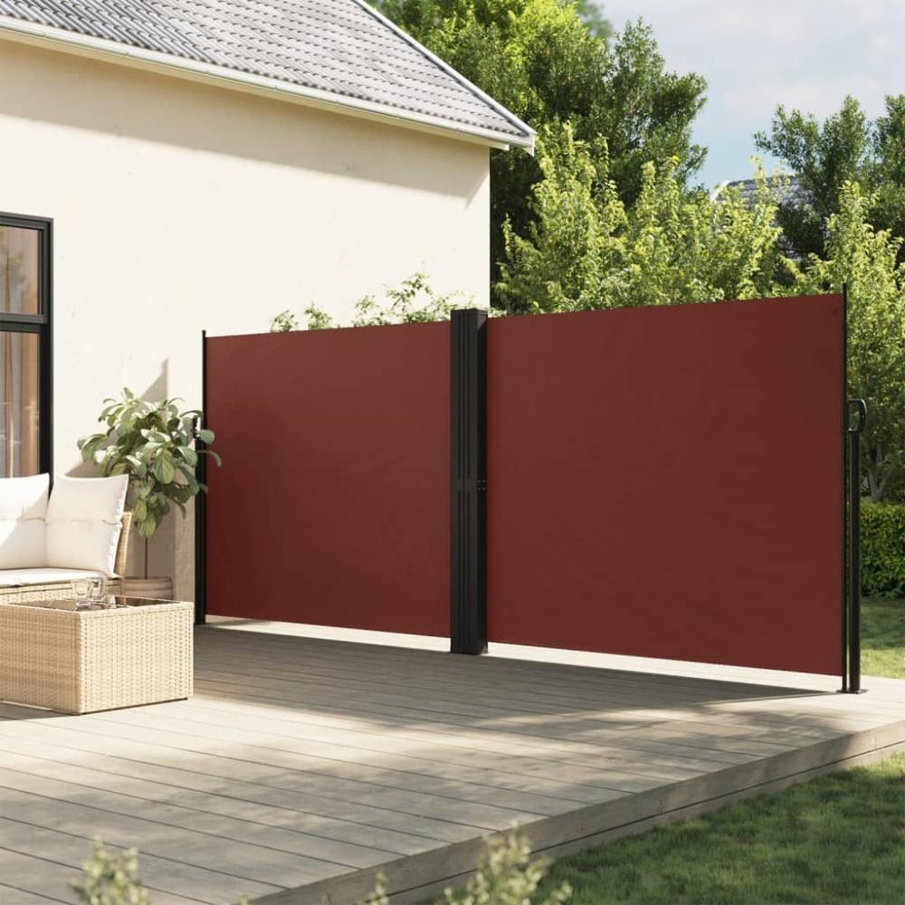 vidaXL Seitenmarkise Ausziehbar Braun 160x1200 cm 4004824 Bild 1