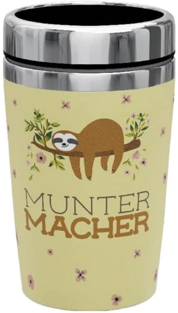 Auswahl - la vida Thermobecher To Go Thermo-Kaffeebecher Isolierbecher 240ml "Muntermacher" Bild 1