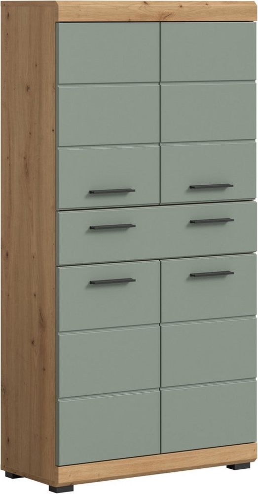 INOSIGN Midischrank Siena, Breite 74cm, 4 Türen, 1 Schubkasten, 4 Fächer, MDF-Front in verschiedenen Farben erhältlich, Badmöbel, Badschrank, Schrank, Bad Bild 1