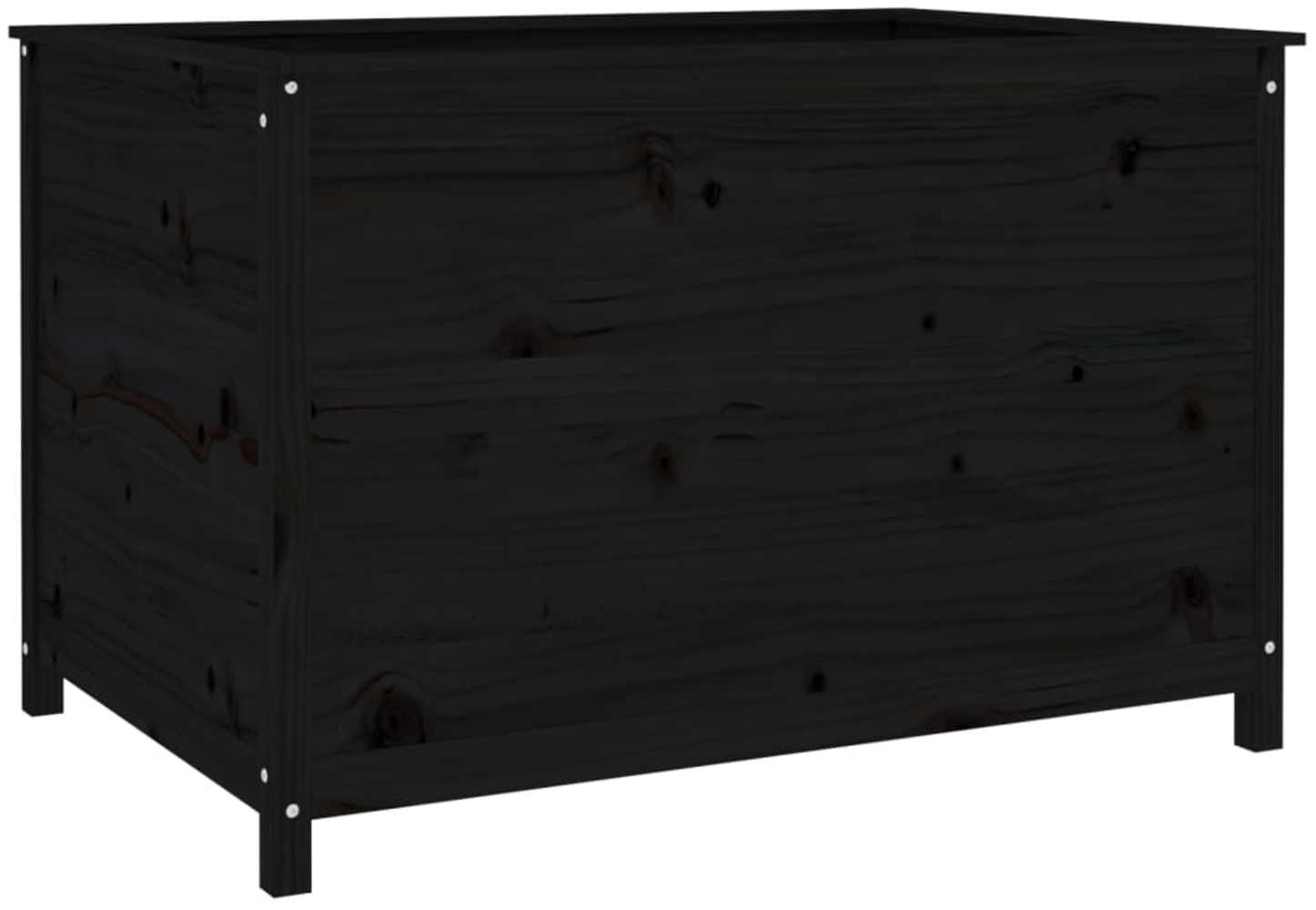 vidaXL Hochbeet Schwarz 119,5x82,5x78 cm Massivholz Kiefer 825314 Bild 1