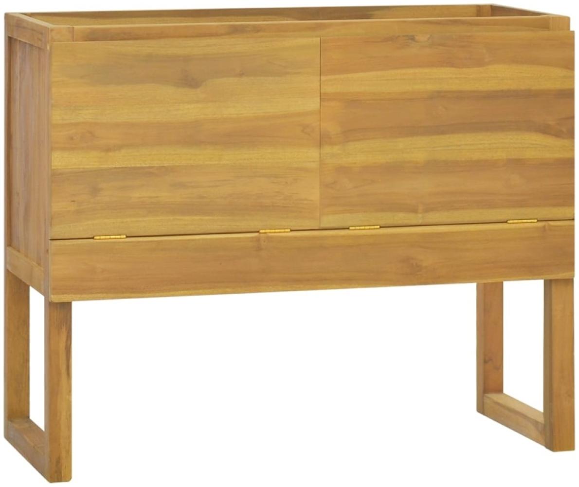 vidaXL Badschrank 90x40x75,5 cm Massivholz Teak 338248 Bild 1