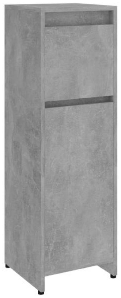 vidaXL Badezimmerschrank Betongrau 30x30x95 cm Holzwerkstoff 802664 Bild 1