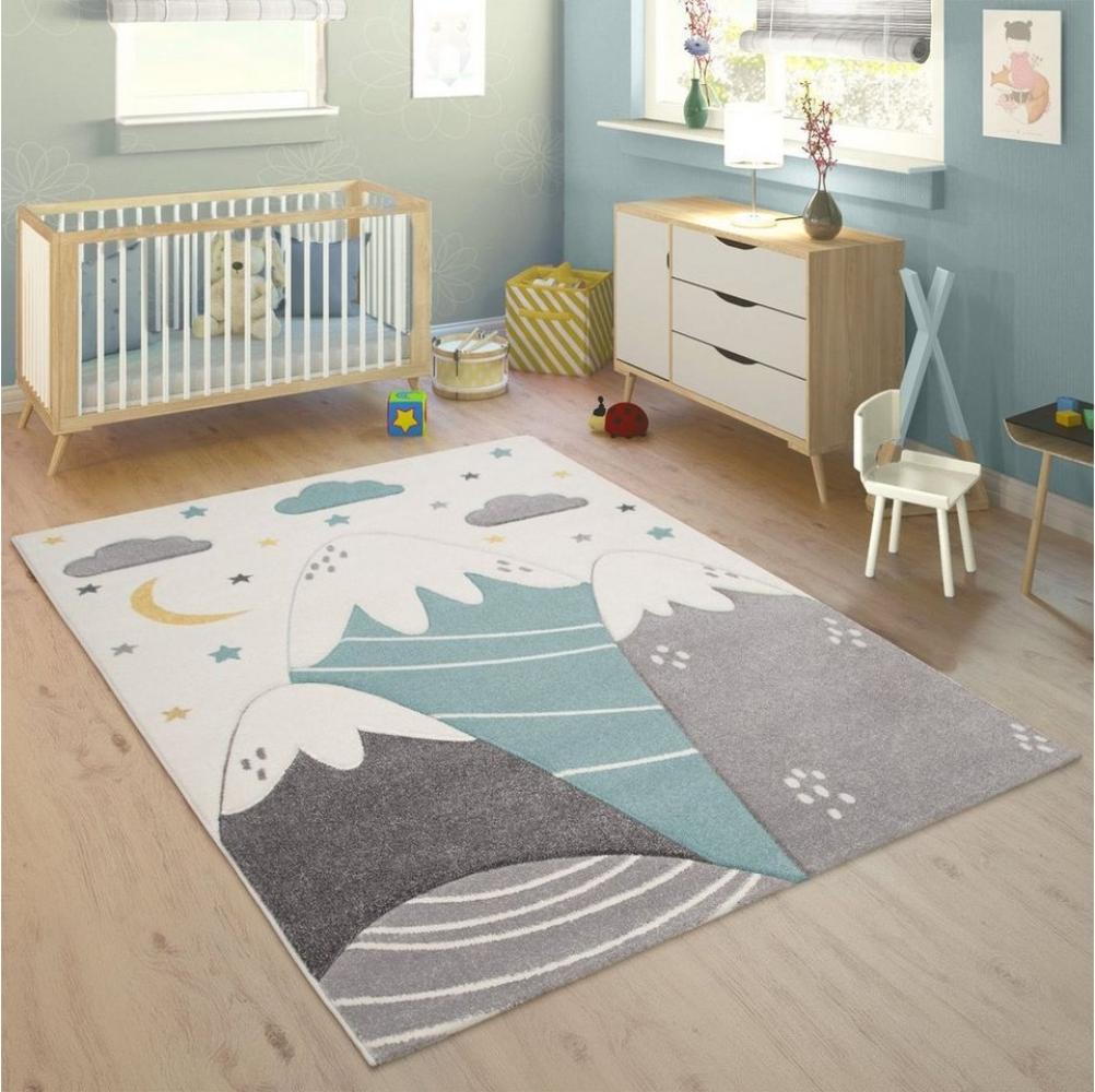 Paco Home Kinder-Teppich Für Kinderzimmer, Junge/Mädchen versch. Designs, Farben u. Größen, Grösse:140x200 cm, Farbe:Creme 7 Bild 1