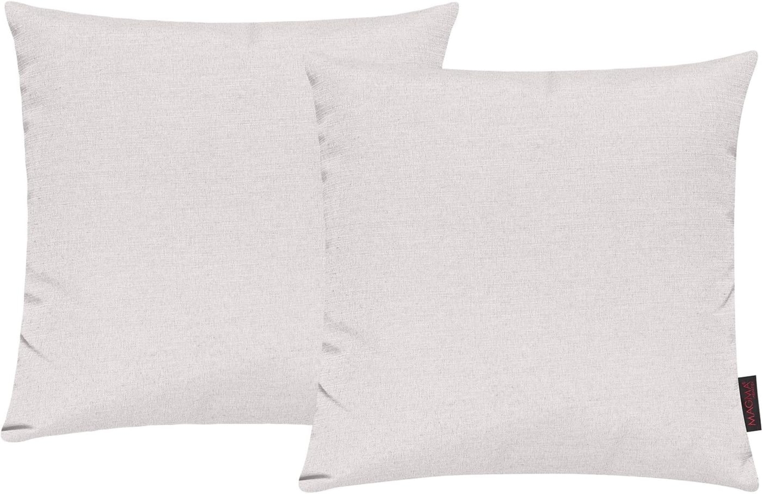 MAGMA Kissenhüllen FINO - ca. 50 x 50 cm - 2er Set elfenbein Bild 1