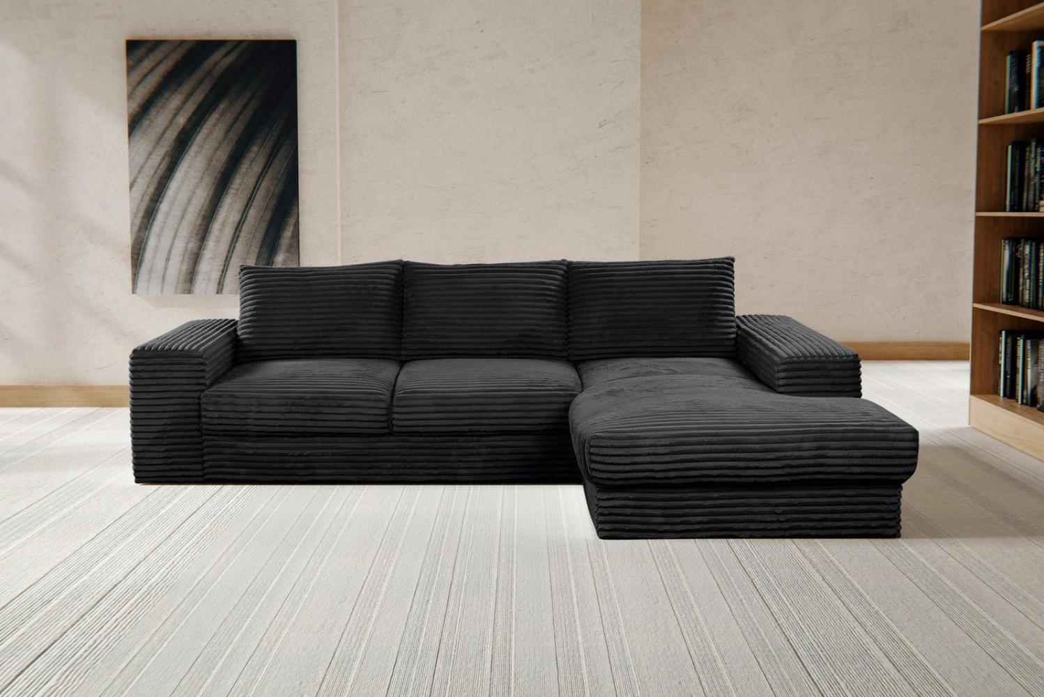 WERK2 Ecksofa Rozzana, Design Ecksofa mit hohem Komfort in trendig-weichem Cord & Breitcord Bild 1