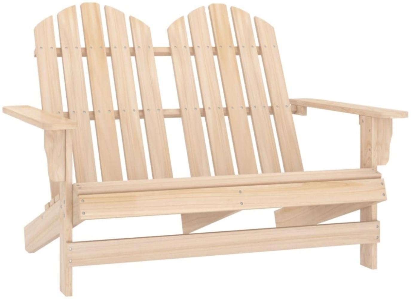 vidaXL Adirondack-Gartenbank 2-Sitzer Massivholz Tanne 315902 Bild 1