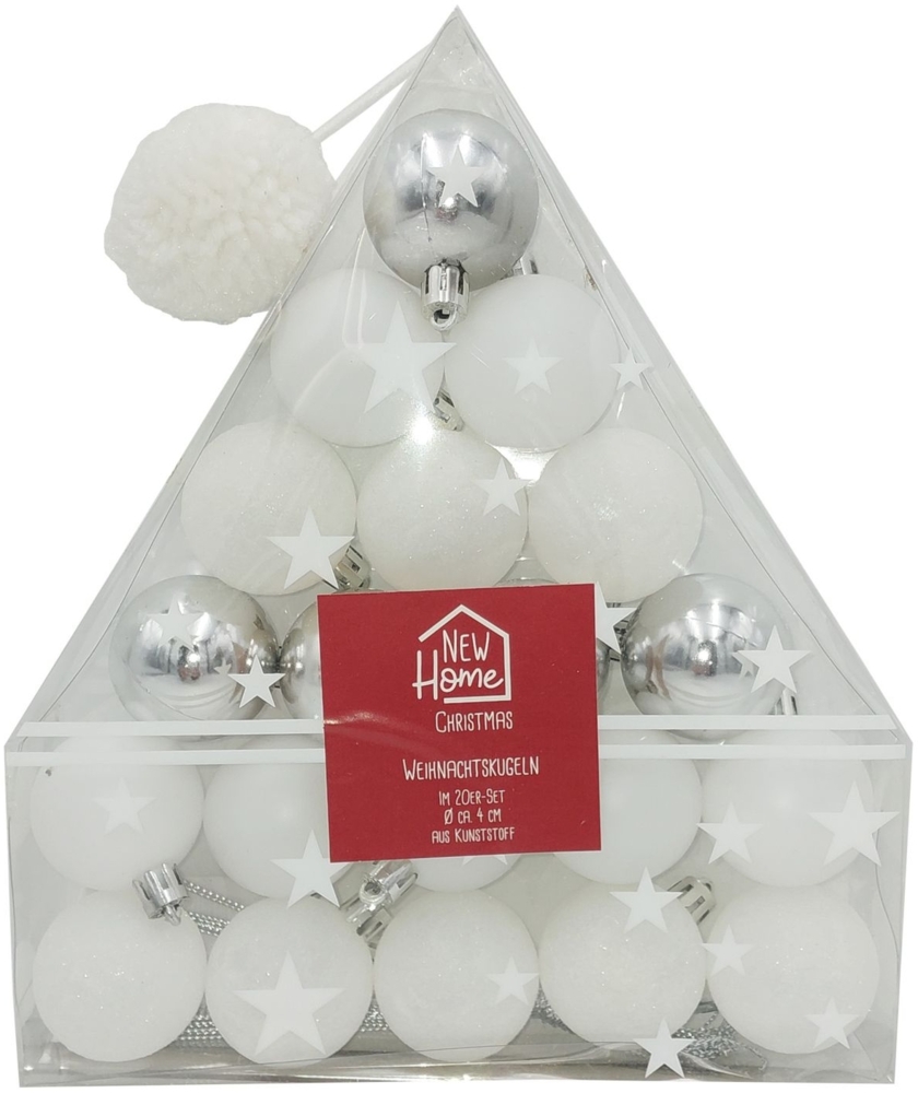 Weihnachtsbaumkugeln 20er-Set 4cm Christbaumschmuck Weihnachtsdeko Baumschmuck Bild 1